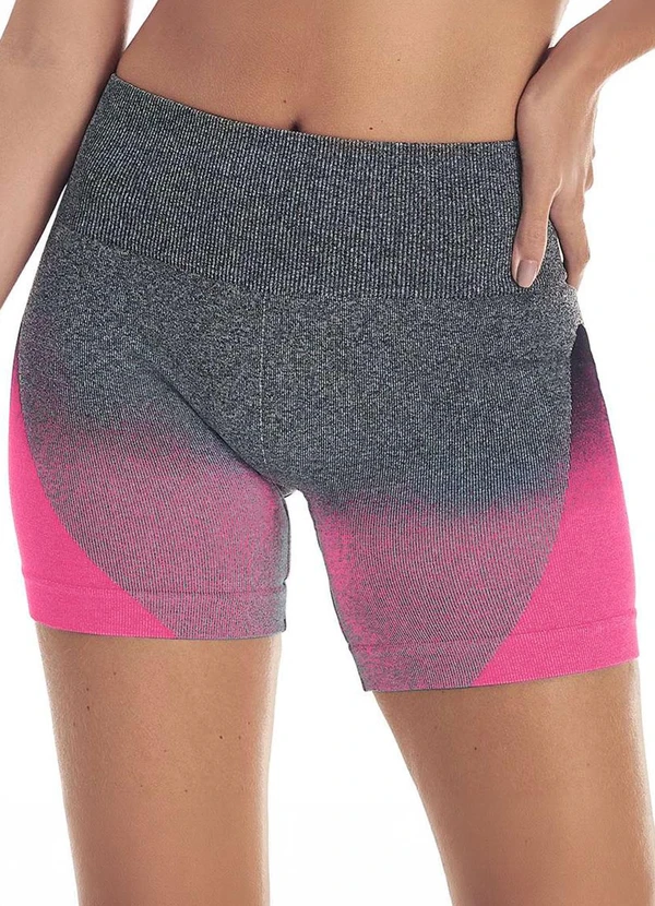 Zee Rucci - Short Mescla Jacquard Degradê sem Costura Rosa