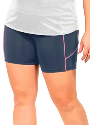 Cobertura - Short Power com Recorte Feminina Cinza - COBERTURA