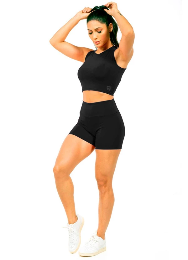 Cobertura - Short Power Feminina Preto 2