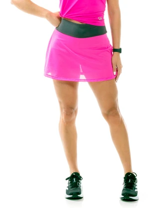 Cobertura - Short Saia Fitness Feminino Rosa - COBERTURA