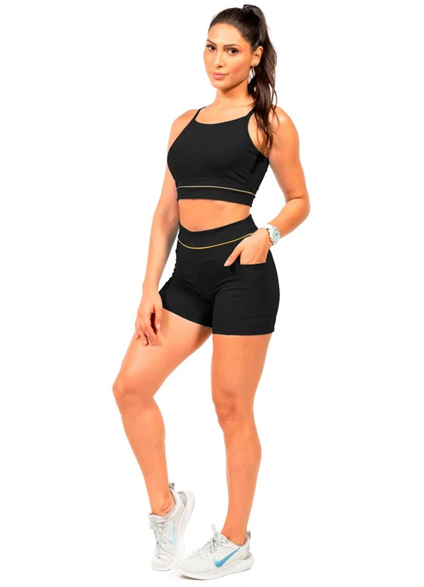 Cobertura - Short Suplex Feminina Preto 2