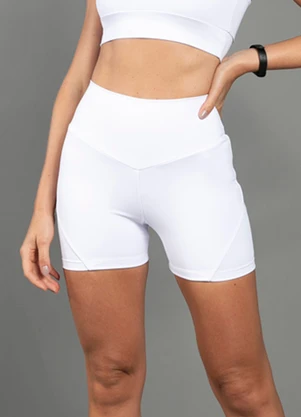 Everfit - Short Verbena Duplo Branco - EVERFIT