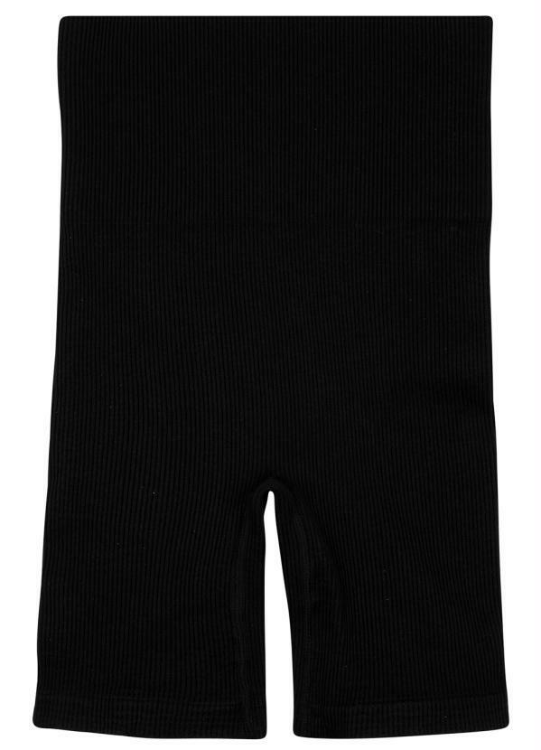 Enfim - Shorts Canelado Feminino Active Preto
