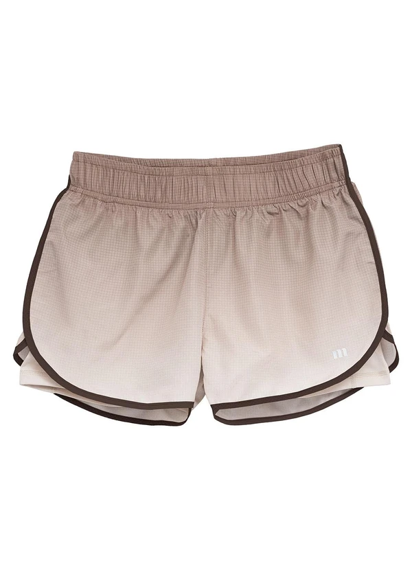 Malwee - Shorts Duplo Active Taupe