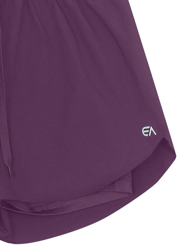 Enfim - Shorts Duplo com Aplique Active Roxo 5