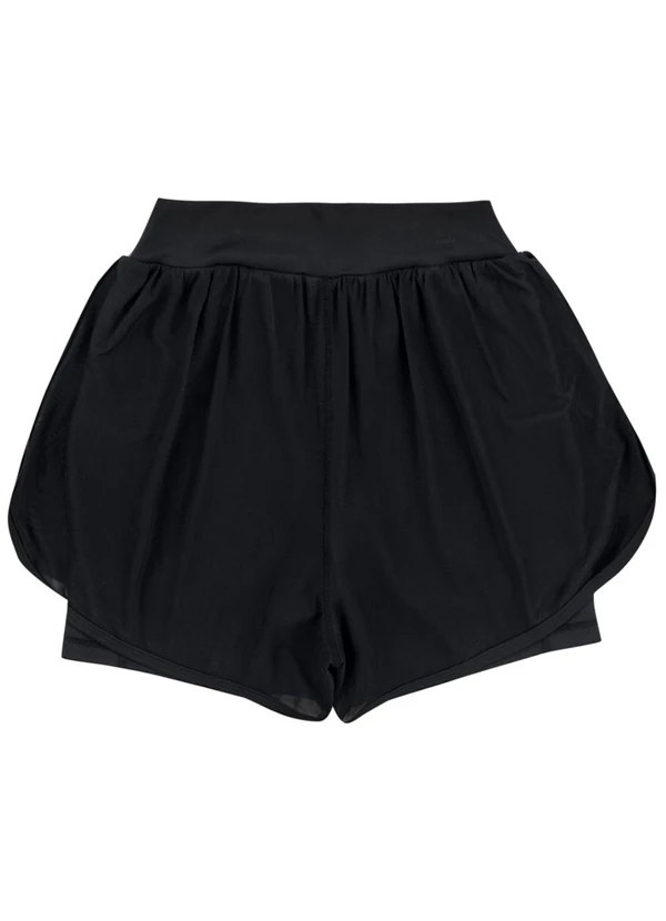 Malwee - Shorts Duplo com Refletivo Preto 4