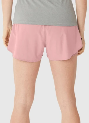 Malwee - Shorts Duplo com Refletivo Rosa Claro - MALWEE