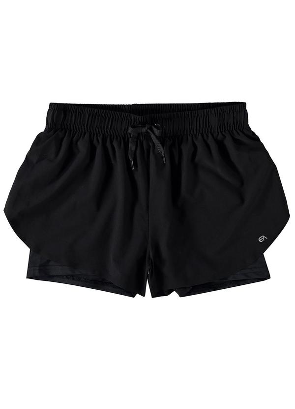 Enfim - Shorts Feminino Duplo Active Preto 3