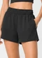 Rovitex - Shorts Feminino Fitness em Poliamida Bege - variação: Preto
