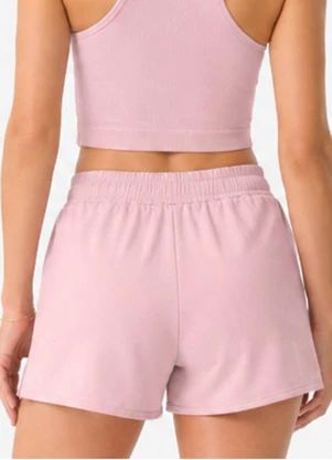 Rovitex - Shorts Feminino Fitness em Poliamida Rosa - ROVITEX