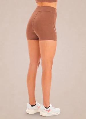 Endorfina - Shorts Feminino Poliamida Zt Marrom - ENDORFINA