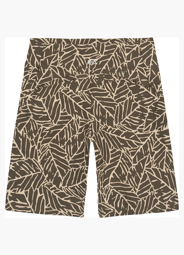 Enfim - Shorts Justo Abstrato Dry Active Taupe 2