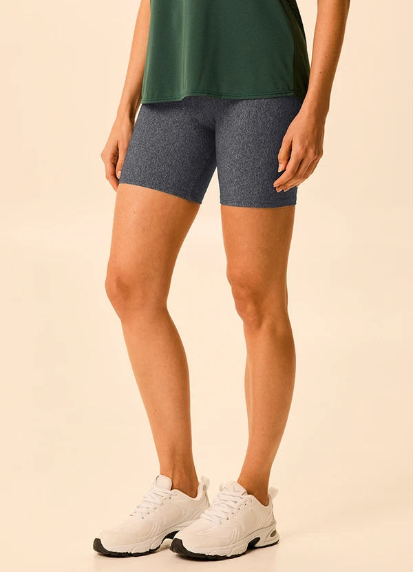 Malwee - Shorts Justo Amni® Active Cinza Escuro