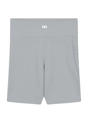 Malwee - Shorts Justo Canelado Active Cinza Azulado - MALWEE