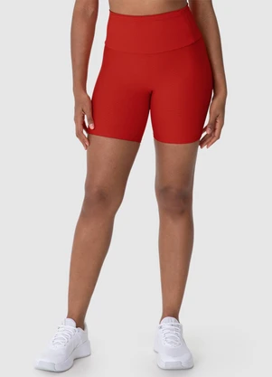 Malwee - Shorts Justo Canelado Active Vermelho - MALWEE