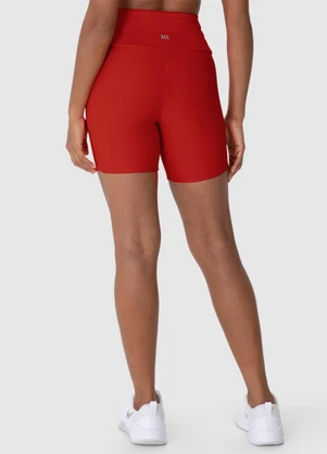 Malwee - Shorts Justo Canelado Active Vermelho - MALWEE