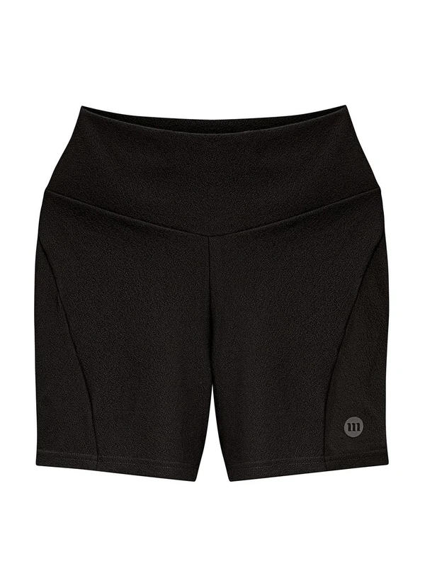 Malwee - Shorts Justo com Recorte Active Preto