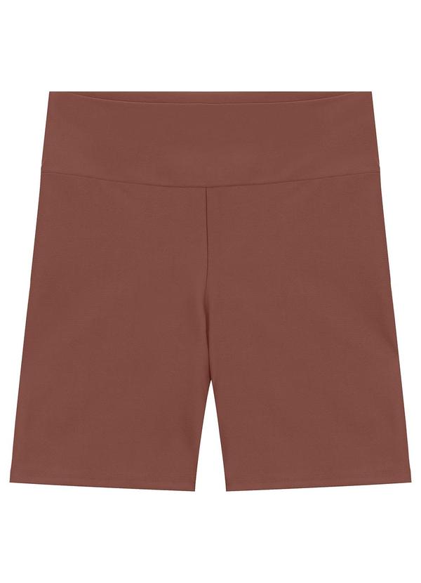 Enfim - Shorts Justo Dry Active Marrom