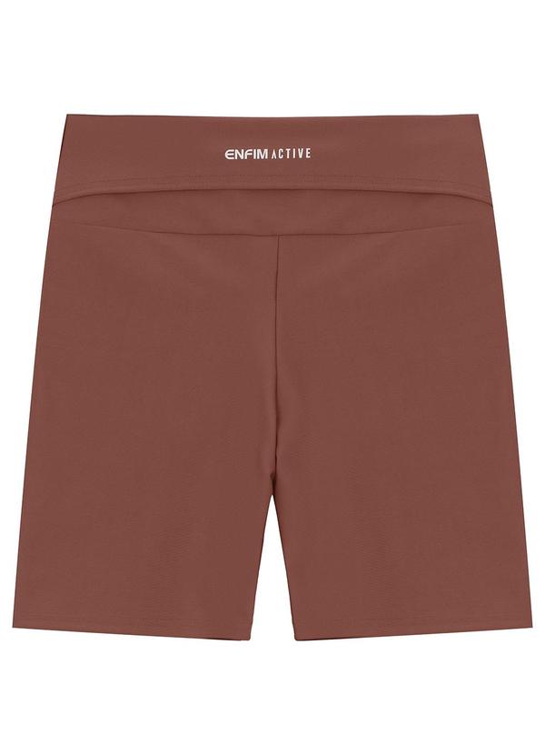 Enfim - Shorts Justo Dry Active Marrom 2