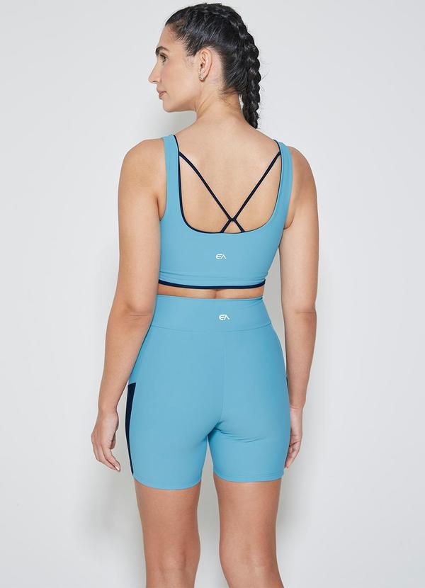 Enfim - Shorts Justo Dry com Bolso Active Azul 4