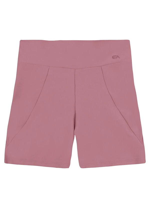 Enfim - Shorts Justo Dry com Recorte Active Rosê