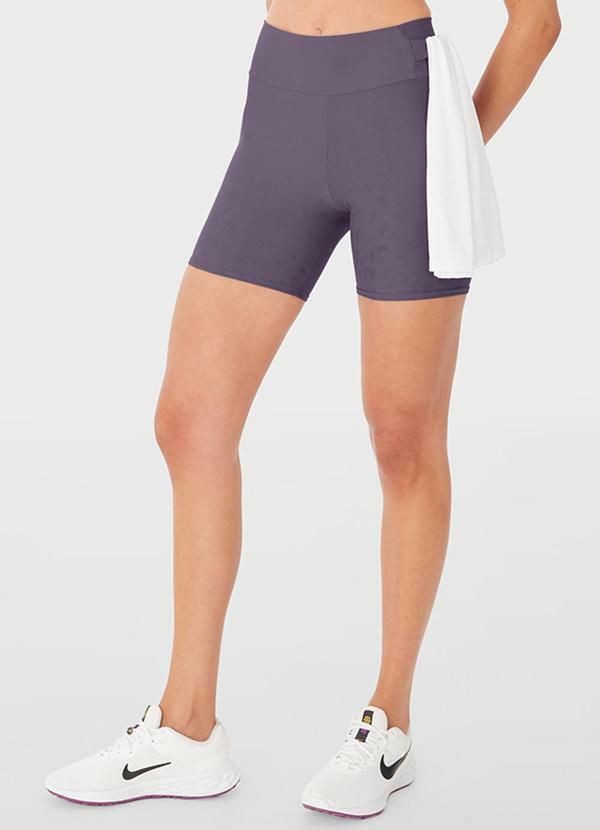 Enfim - Shorts Justo Dry Fit Active Roxo