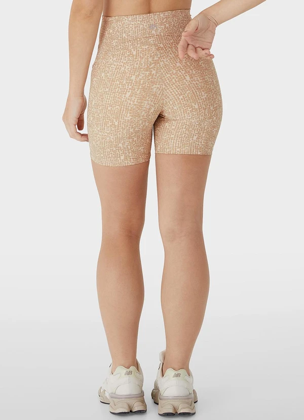 Enfim - Shorts Justo Geométrico Dry Active Areia 2