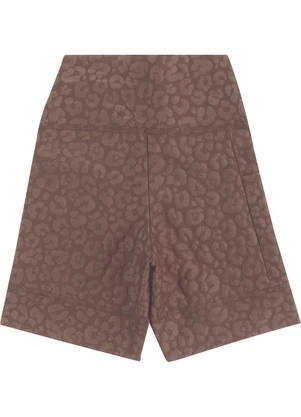 Malwee - Shorts Justo Malha Uv Marrom - MALWEE