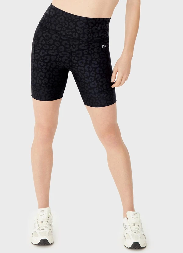 Malwee - Shorts Justo Malha Uv Preto 1