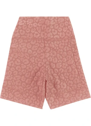 Malwee - Shorts Justo Malha Uv Rosê - MALWEE