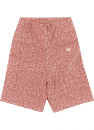 Malwee - Shorts Justo Malha Uv Rosê - MALWEE