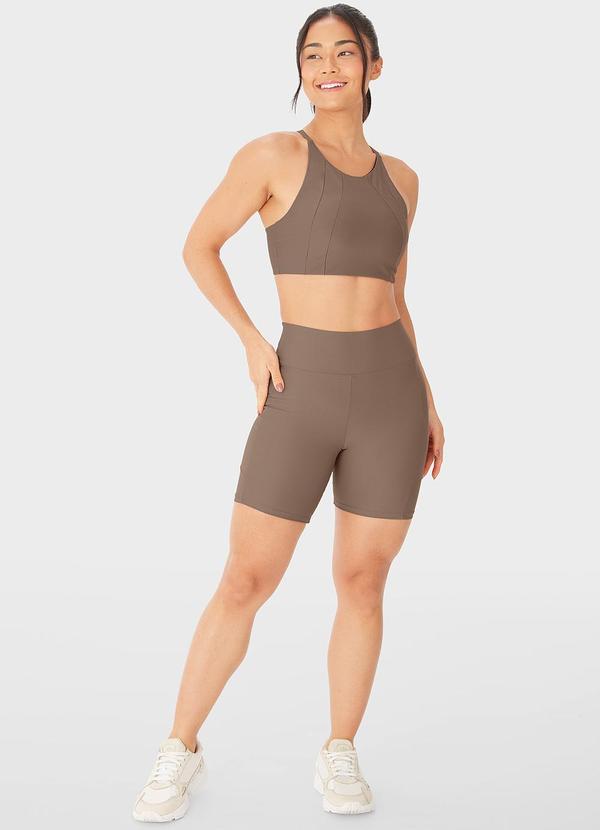 Enfim - Shorts Justo Uv50+ Active Bege 4