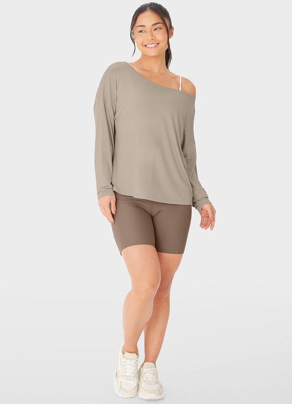 Enfim - Shorts Justo Uv50+ Active Bege 6