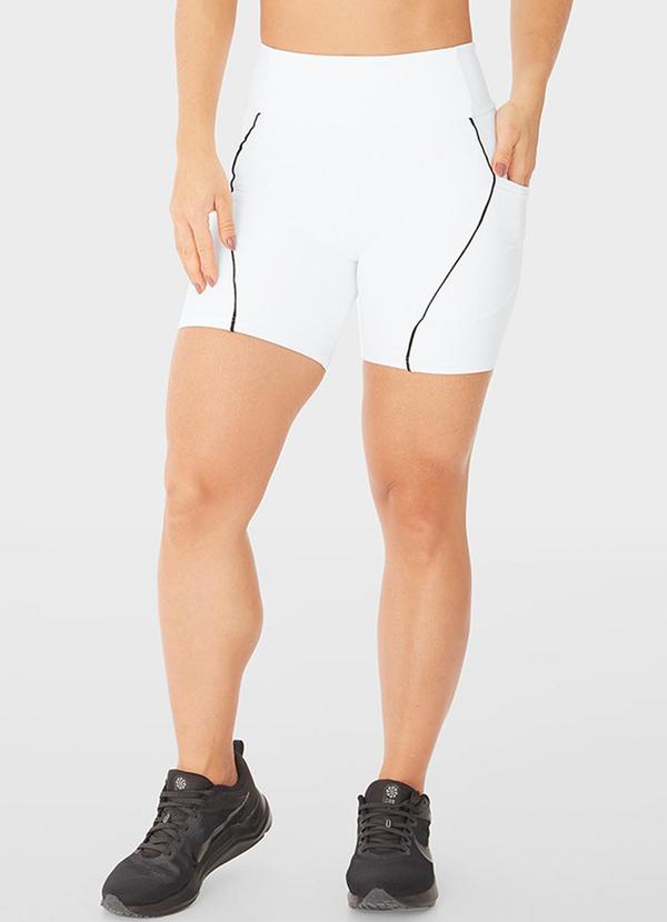 Enfim - Shorts Justo Uv50+ Active Branco