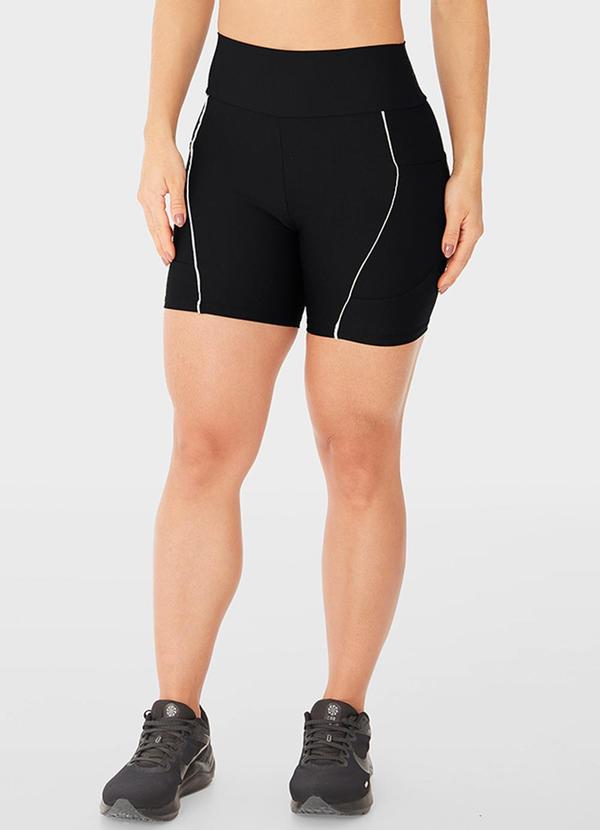 Enfim - Shorts Justo Uv50+ Active Preto