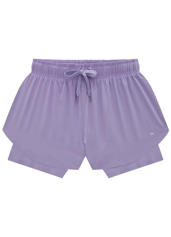 Enfim - Shorts Lavanda Duplo Dry Feminino