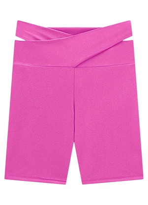 Enfim - Shorts Orquídea Justo Cut Out Malha Uv - ENFIM