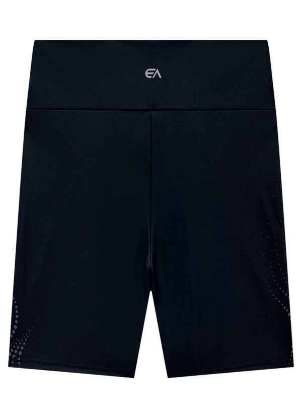 Enfim - Shorts Preto Justo Dry Estampa Lateral 2