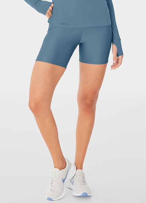 Enfim - Shorts Recicle com Refletivo Active Azul