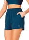 Malwee - Shorts Runner Bolso Active Azul Petróleo - variação: Azul Petróleo