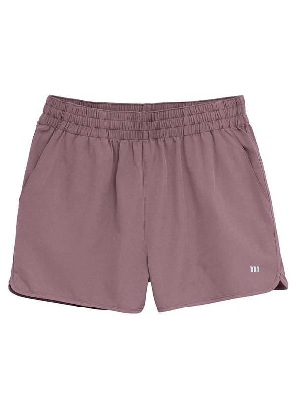 Malwee - Shorts Runner Bolso Active Malva