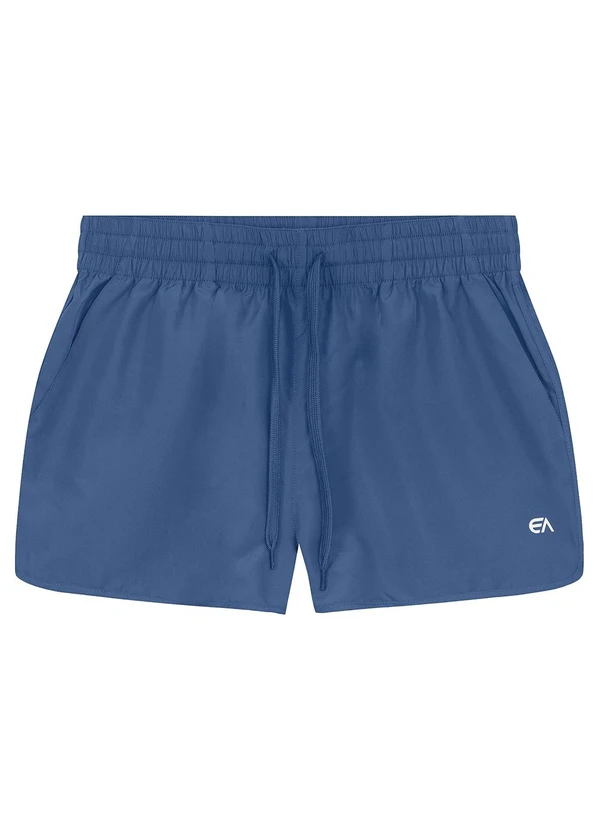 Enfim - Shorts Runner com Refletivo Active Azul