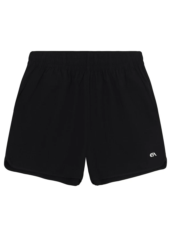 Enfim - Shorts Runner com Refletivo Active Preto