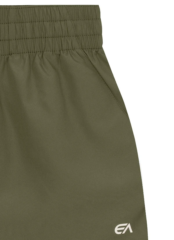 Enfim - Shorts Runner com Refletivo Active Verde Militar 4