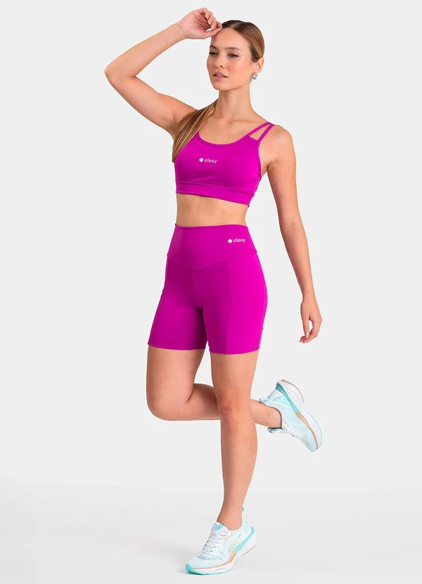 Closy - Top Alças Duplas Prisma Fúcsia 3