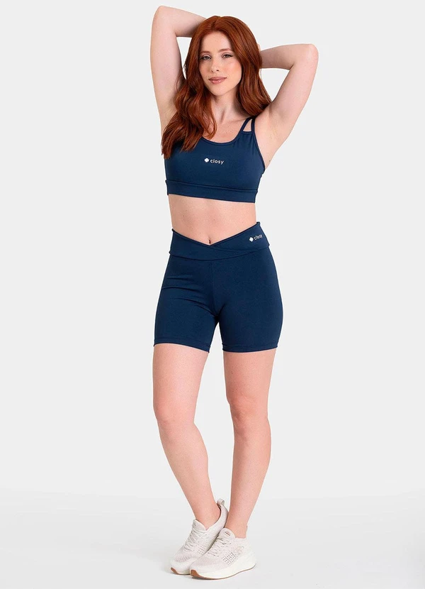 Closy - Top Alças Duplas Prisma Marinho 3
