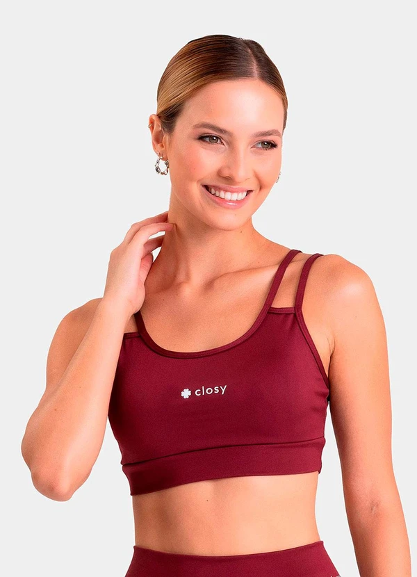 Closy - Top Alças Duplas Prisma Rubro 1