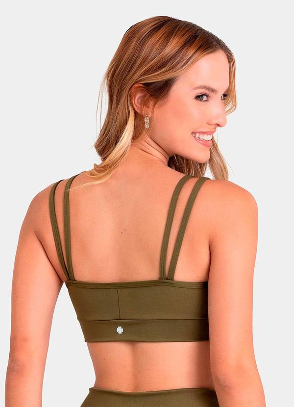 Closy - Top Alças Duplas Prisma Verde Escuro 2