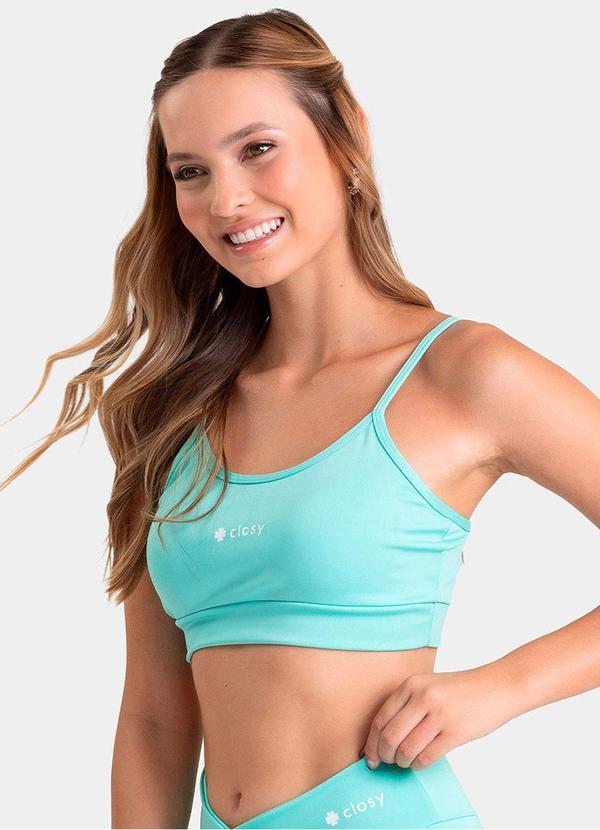 Closy - Top Alças Finas Energy Acqua