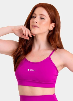 Closy - Top Alças Finas Energy Fúcsia - CLOSY